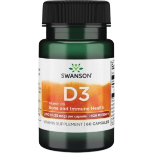 Swanson Vitamin D3 1000IU 60x - Kapsule