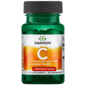 Swanson Vitamin C 1000 mg + Ekstrakt Šipka 90x - Kapsule
