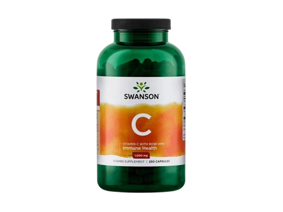 Swanson Vitamin C 1000 mg + Ekstrakt Šipka Timed 250x