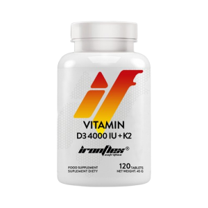 IronFlex Vitamin D3 4000iu + K2 90x - Tablete